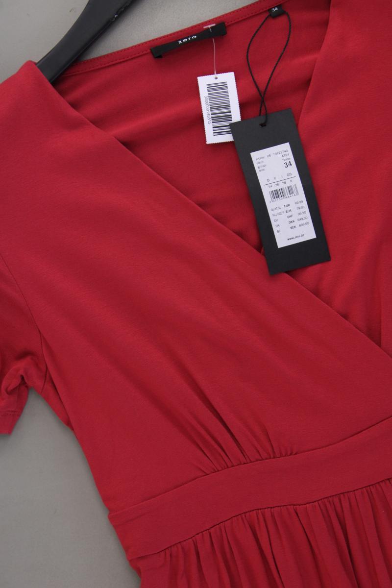 Zero Jerseykleid Gr. 34 neu mit Etikett Neupreis: 69,99€! Kurzarm rot