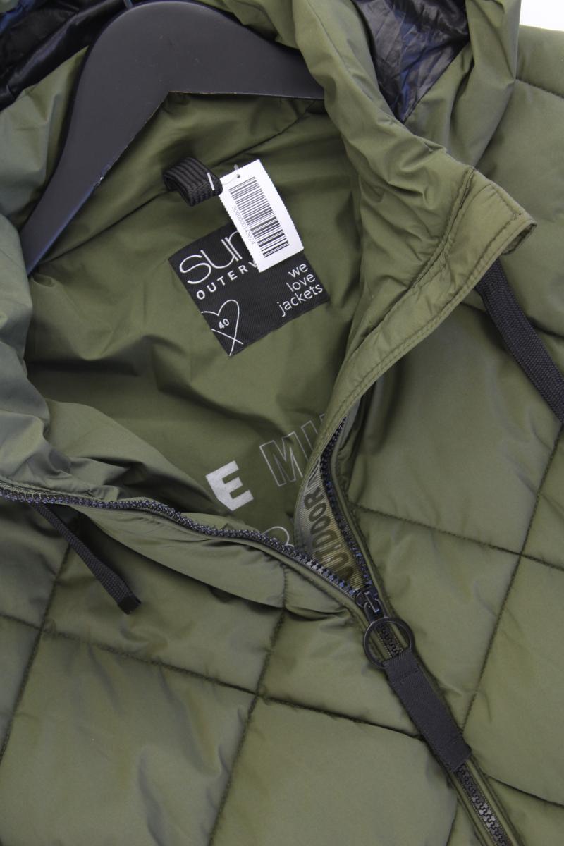 Sure Wintermantel Gr. 40 neuwertig olivgrün aus Polyester
