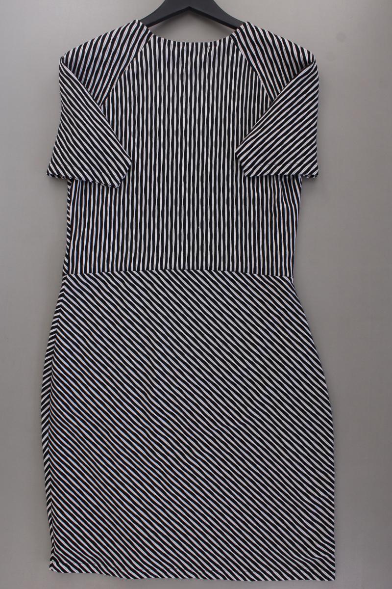 Juffrouw Jansen Amsterdam Bleistiftkleid Gr. XL gestreift Kurzarm grau