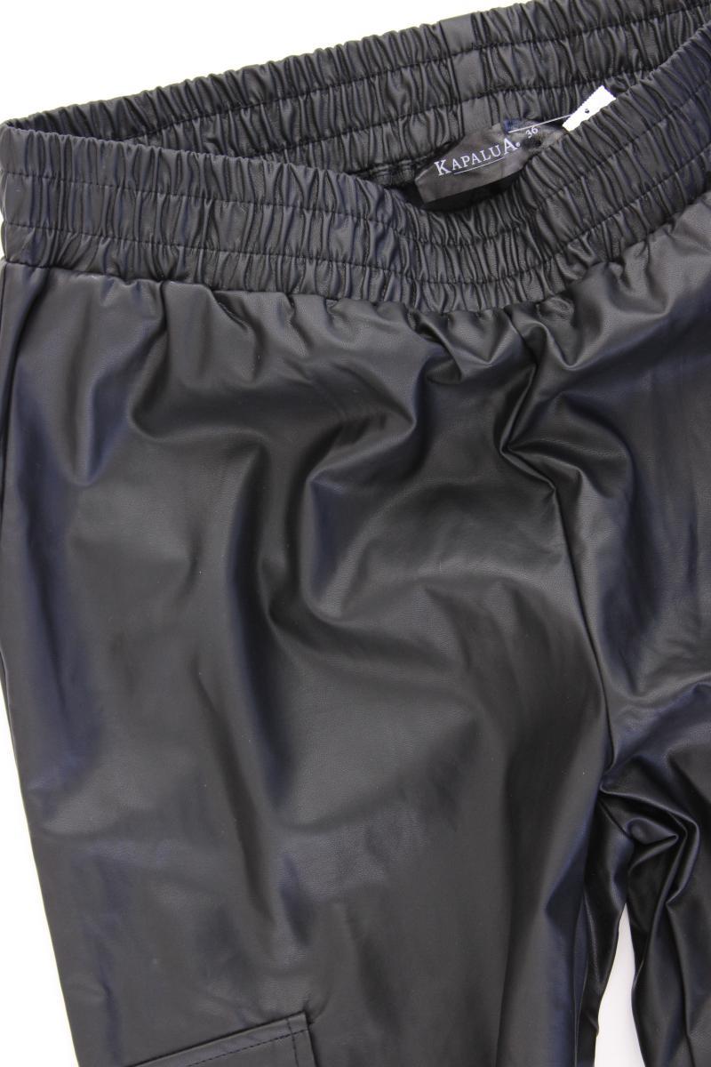 Kapalua Kunstlederhose Gr. 36 schwarz aus Polyurethan