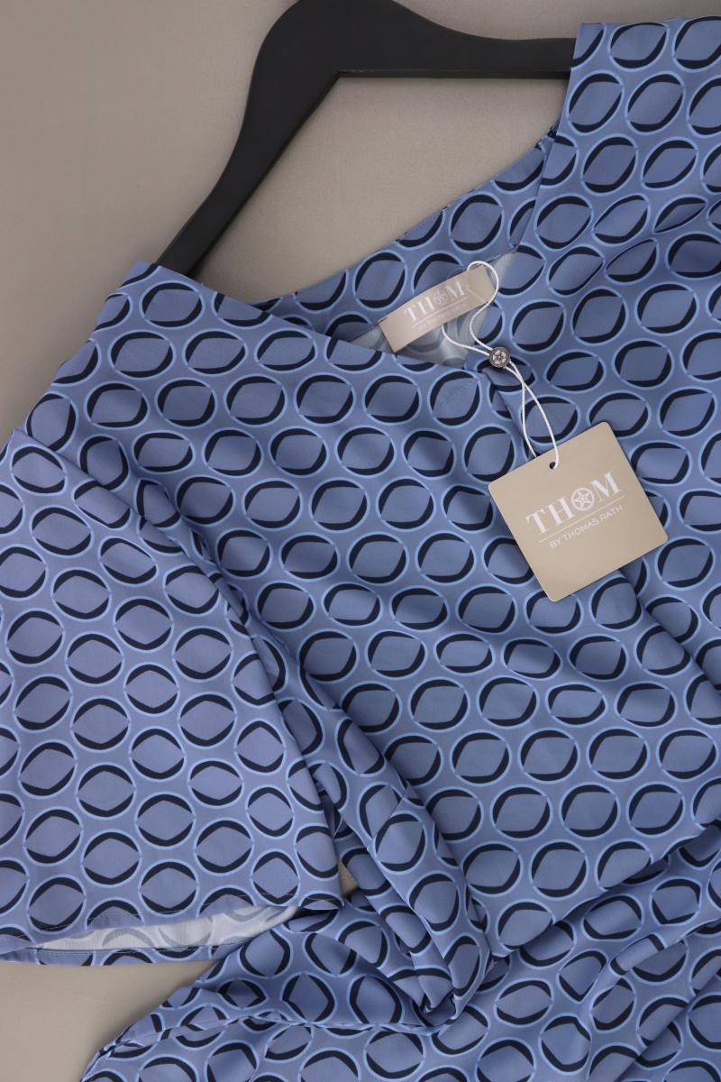 Thom by Thomas Rath Kurzarmbluse Gr. 44 neu mit Etikett blau aus Polyester