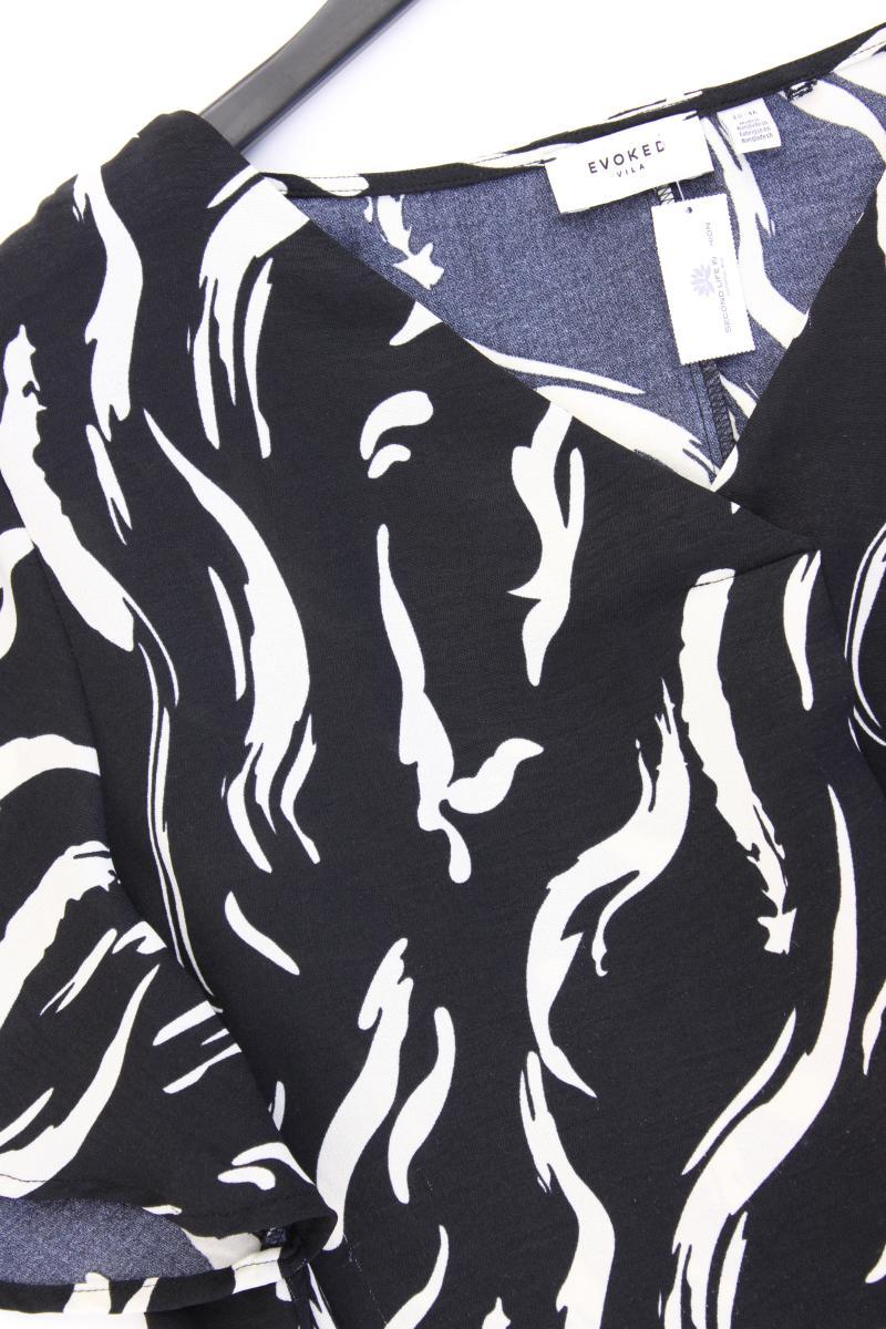 Vila Evoked Kleid Gr. 46 Kurzarm schwarz