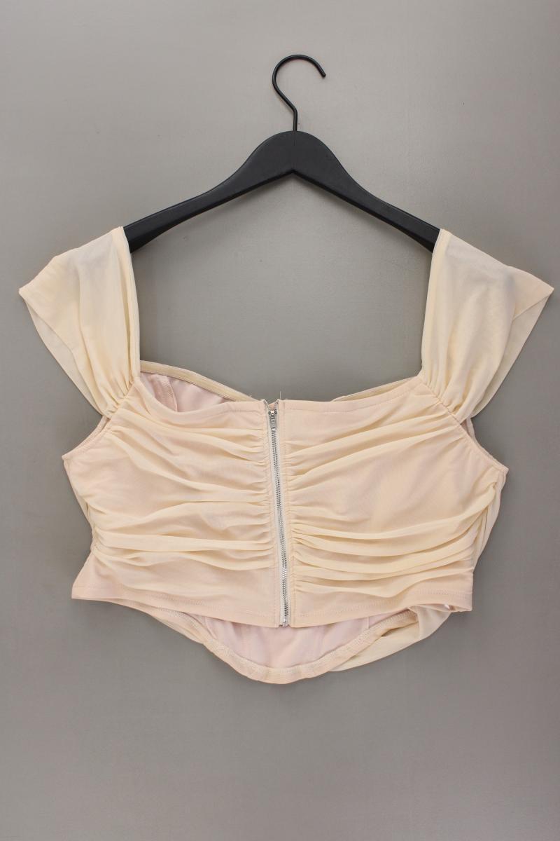 Shein Crop Top Gr. XXL neuwertig creme aus Polyamid