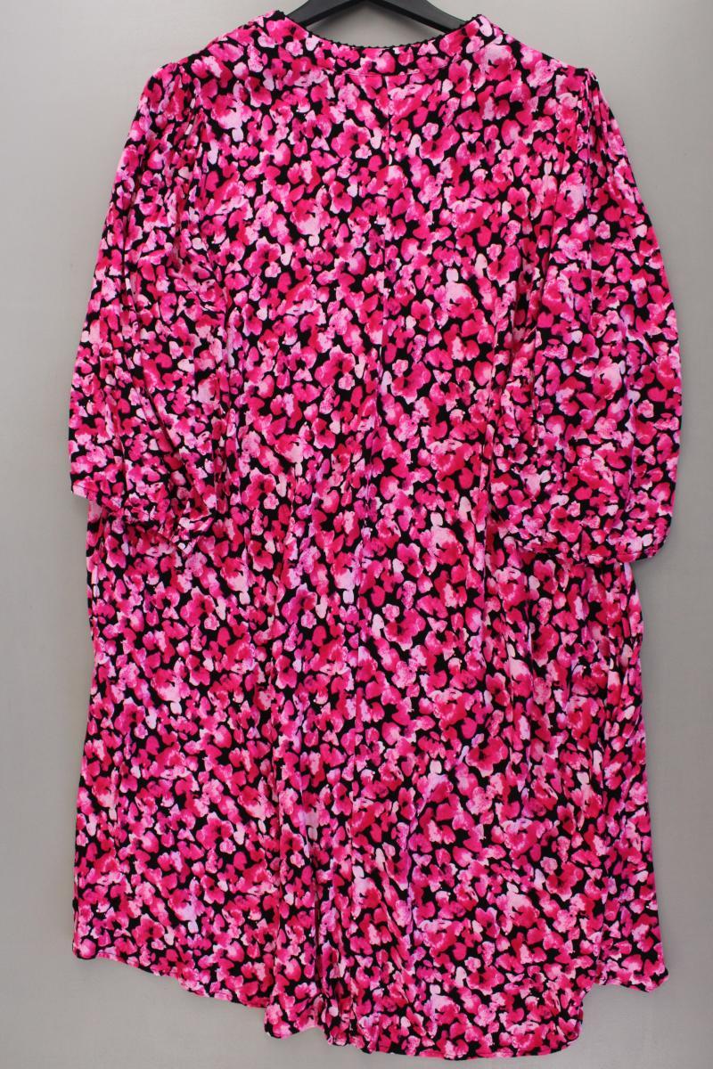 Vila Evoked Kleid Gr. 52 mit Blumenmuster 3/4 Ärmel pink