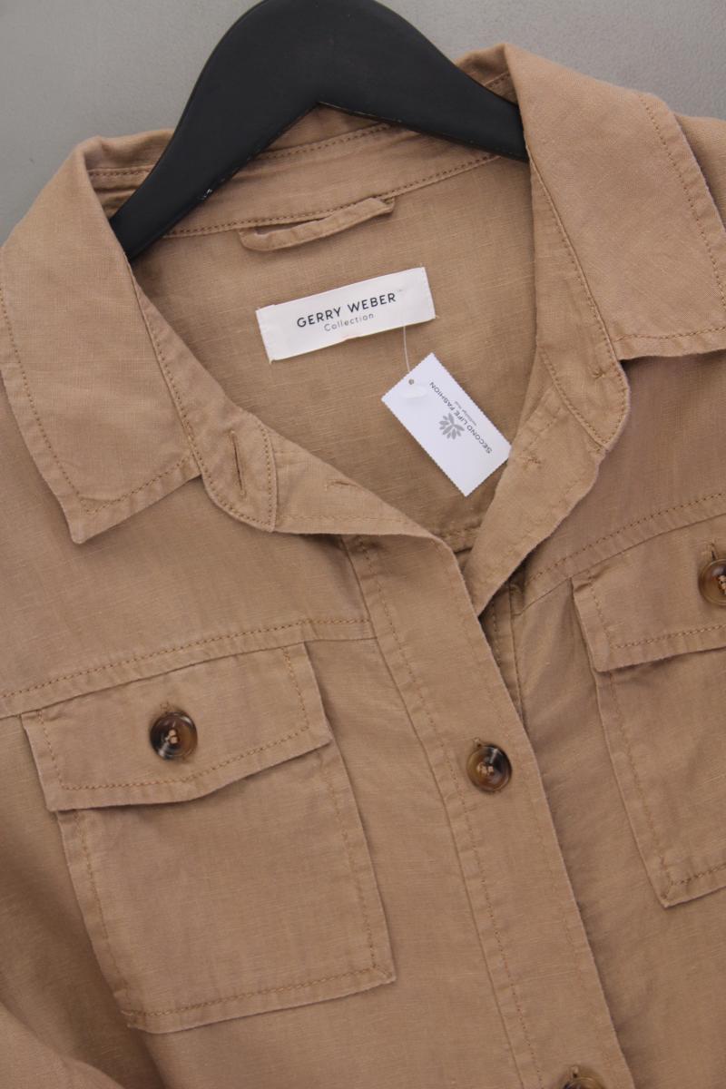 Gerry Weber Leinenjacke Gr. 44 braun