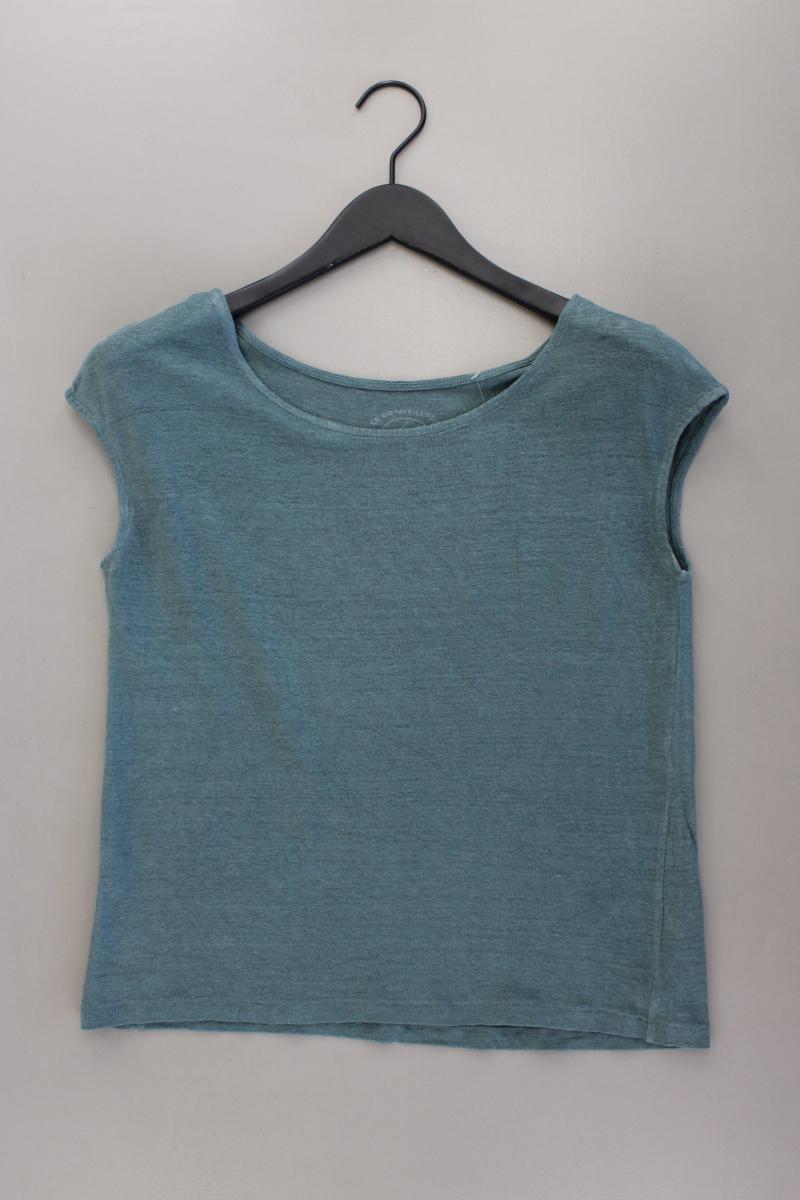 Le Bienveillant Leinenshirt Gr. S Kurzarm blau