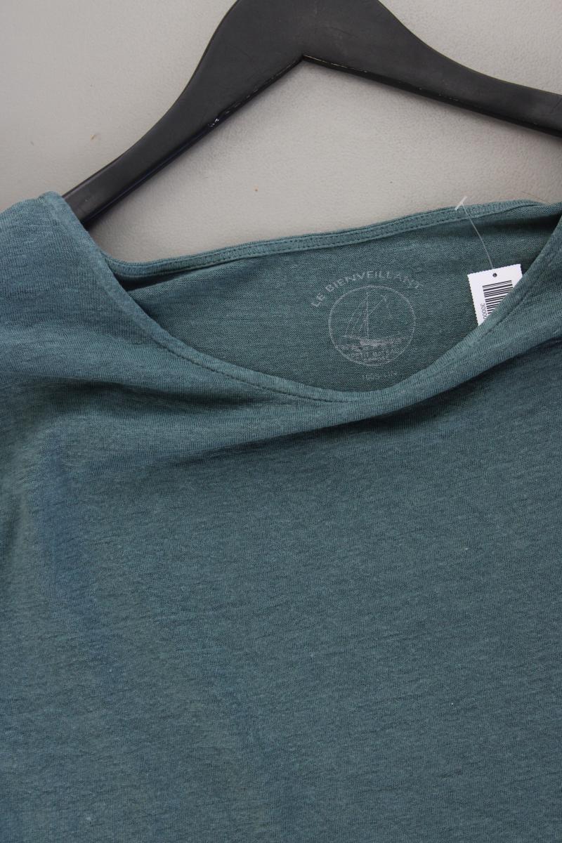 Le Bienveillant Leinenshirt Gr. S Kurzarm blau