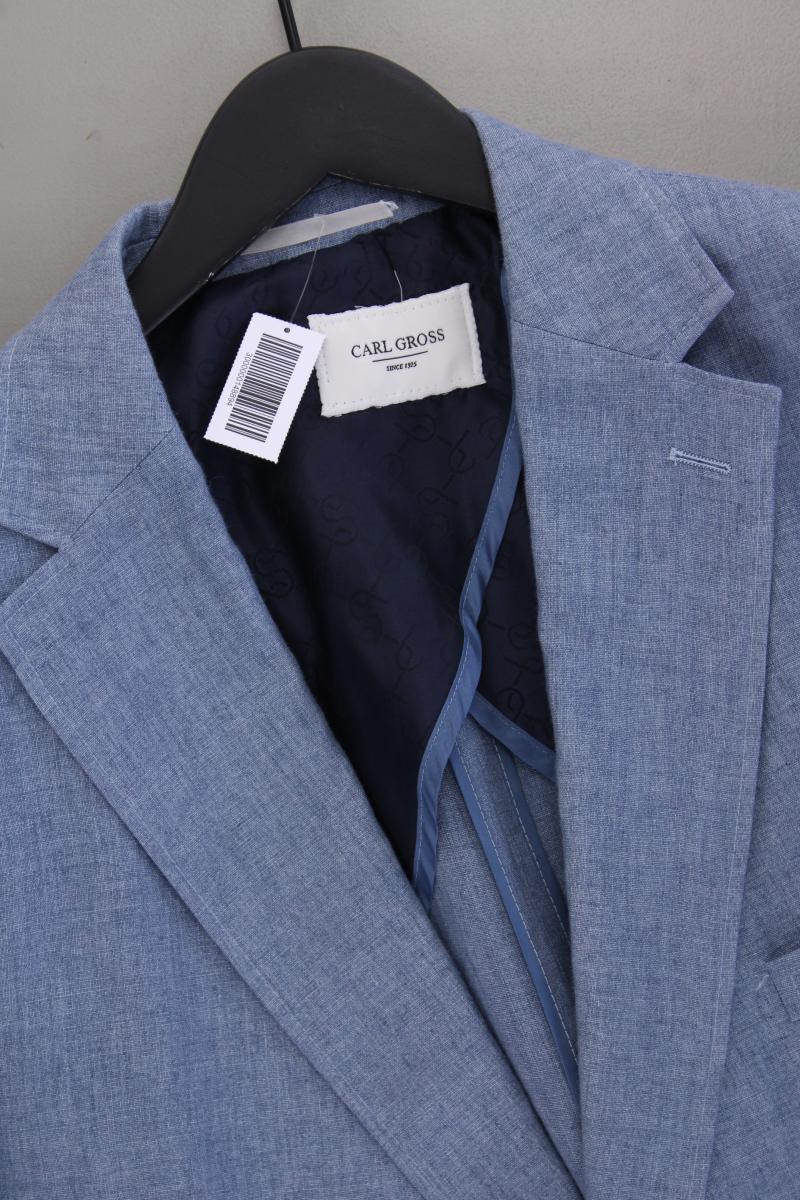 Carl Gross Leinensakko für Herren Gr. Kurzgröße 29 blau