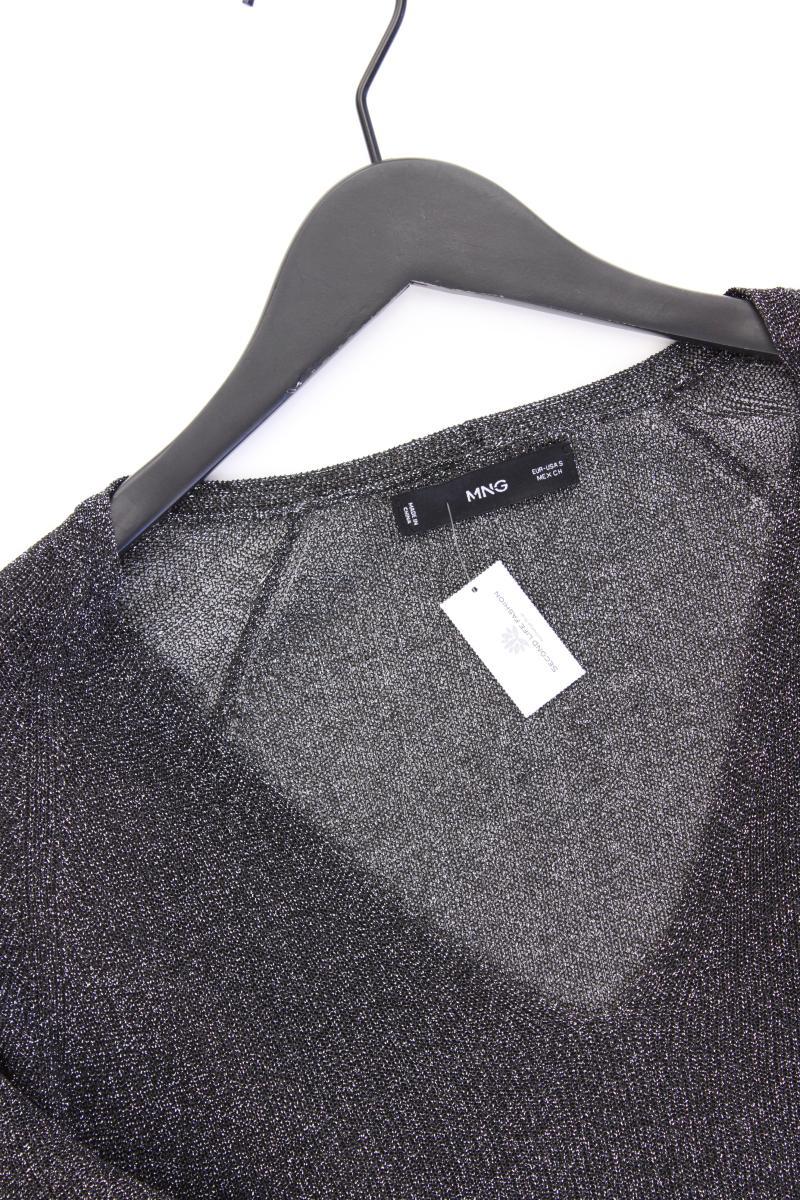 Mango Feinstrickpullover Gr. S silber