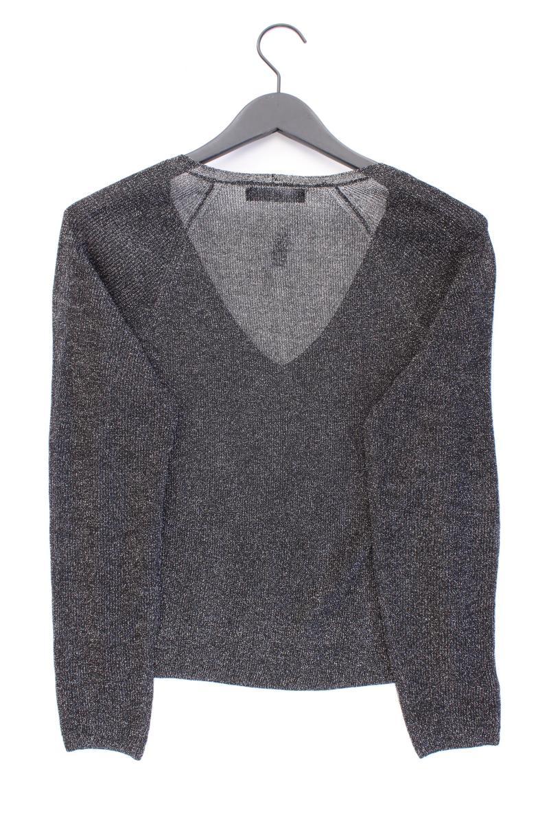 Mango Feinstrickpullover Gr. S silber