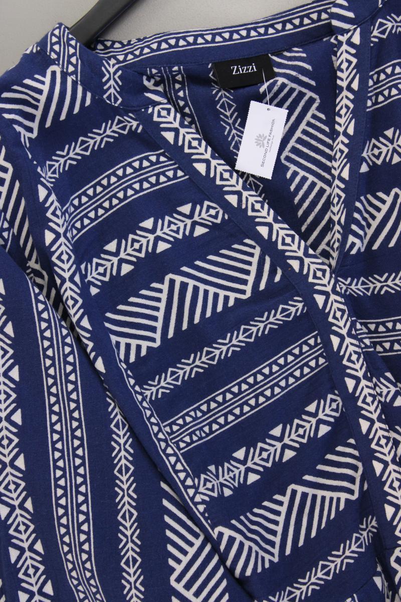 Zizzi Midikleid Gr. 48 3/4 Ärmel blau
