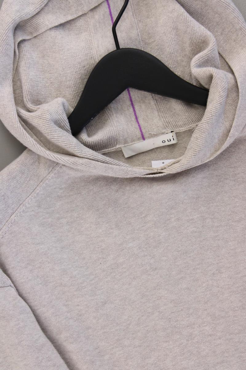 Oui Hoodie Gr. 34 grau aus Baumwolle