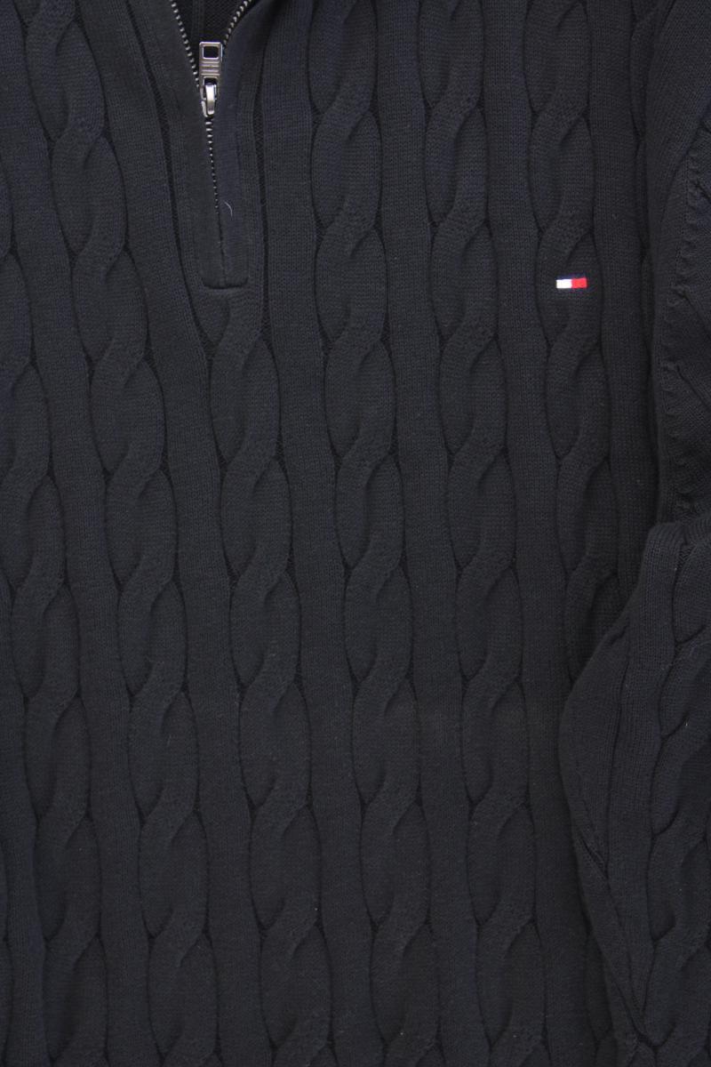 Tommy Hilfiger Zopfpullover für Herren Gr. XXL schwarz aus Baumwolle