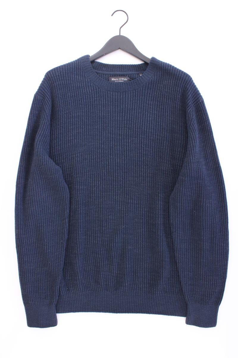 Marc O'Polo Grobstrickpullover für Herren Gr. XXXL blau aus Baumwolle
