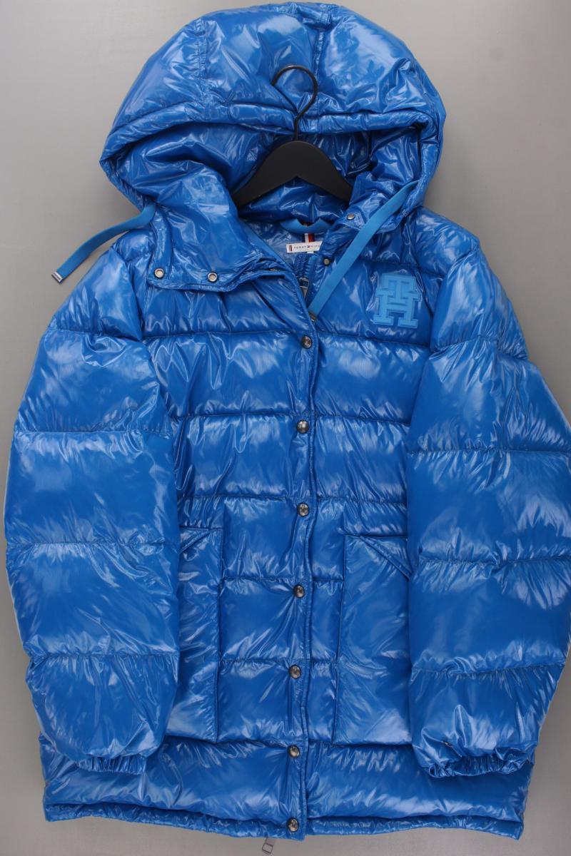 Tommy Hilfiger Daunenjacke Gr. L neuwertig blau aus Polyamid