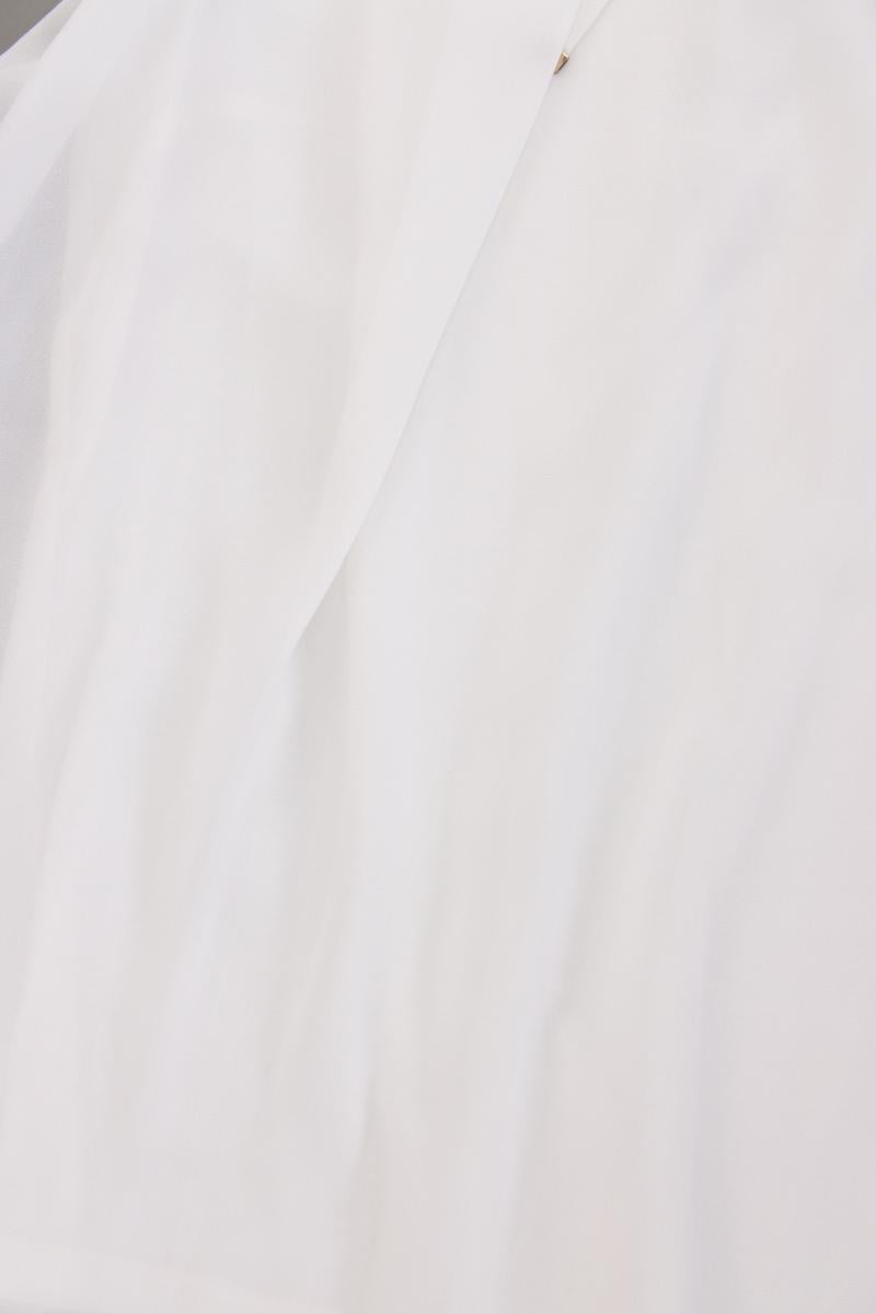 Betty Barclay Chiffonbluse Gr. 42 neuwertig Ärmellos weiß aus Polyester