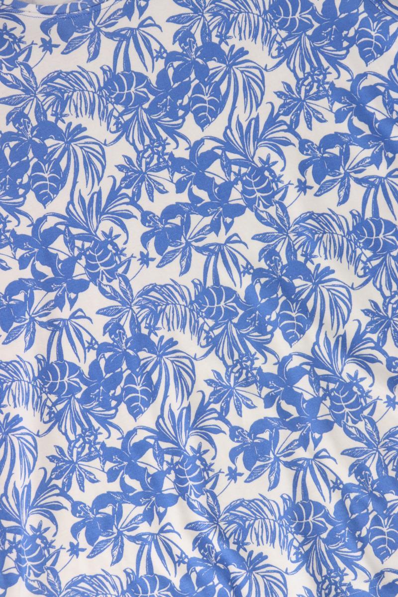 Steilmann Printshirt Gr. 48/50 neu mit Etikett Kurzarm blau aus Baumwolle