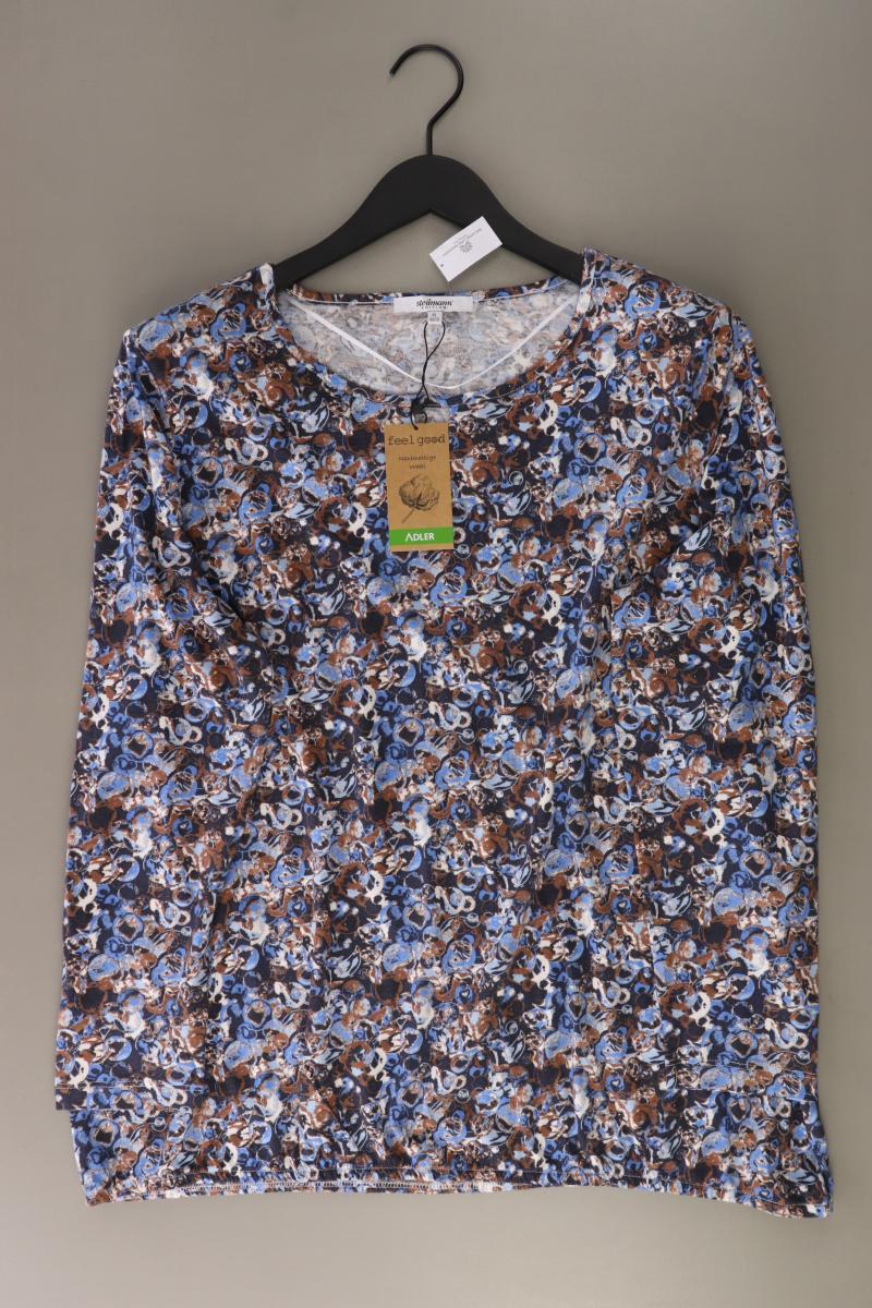 Steilmann Printshirt Gr. 48/50 neu mit Etikett Langarm blau aus Modal