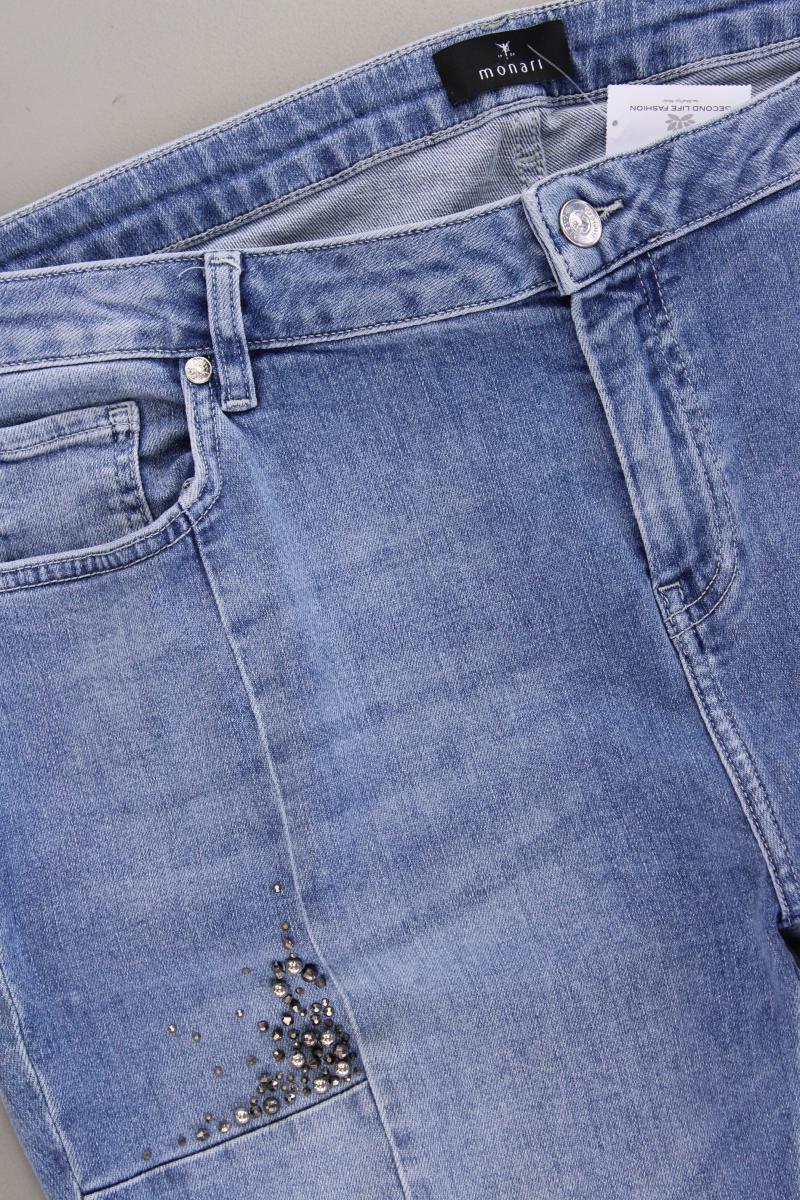 Monari Skinny Jeans Gr. 48 blau