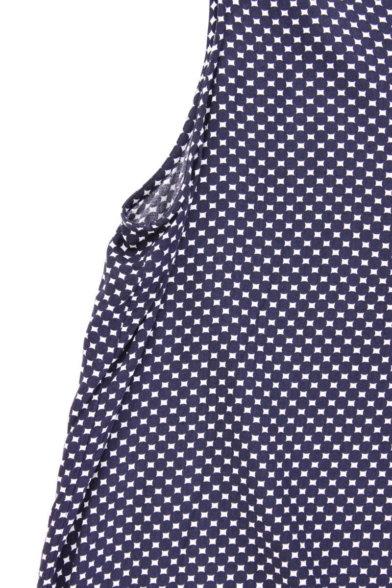 Street One Ärmellose Bluse Gr. 46 geometrisches Muster blau
