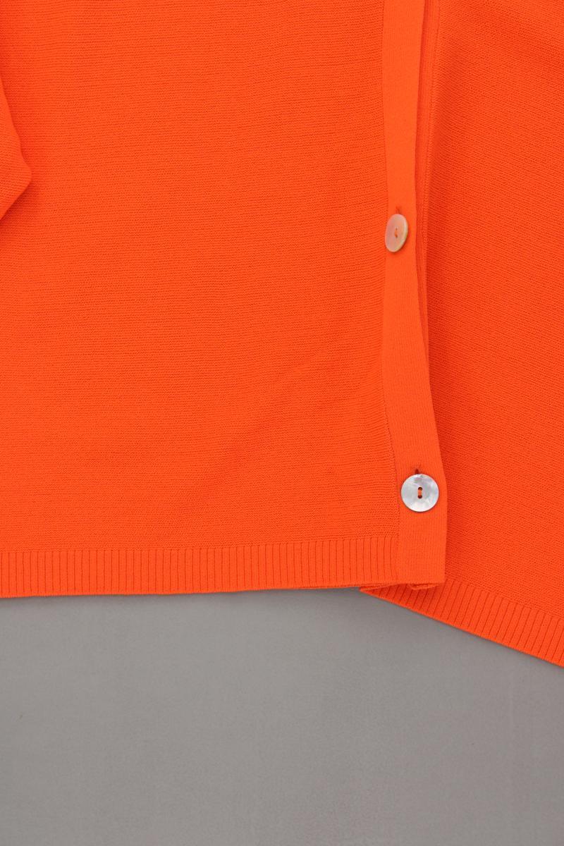 comma, Strickjacke Gr. L neuwertig 3/4 Ärmel orange aus Viskose
