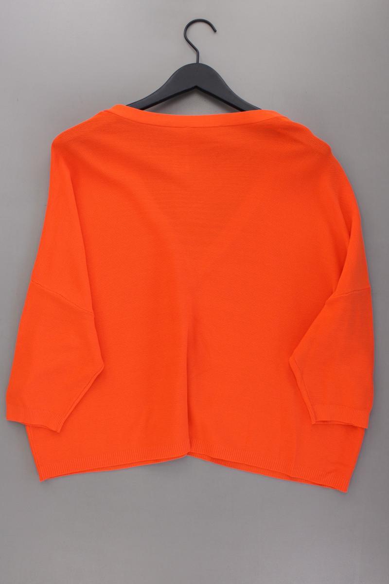 comma, Strickjacke Gr. L neuwertig 3/4 Ärmel orange aus Viskose