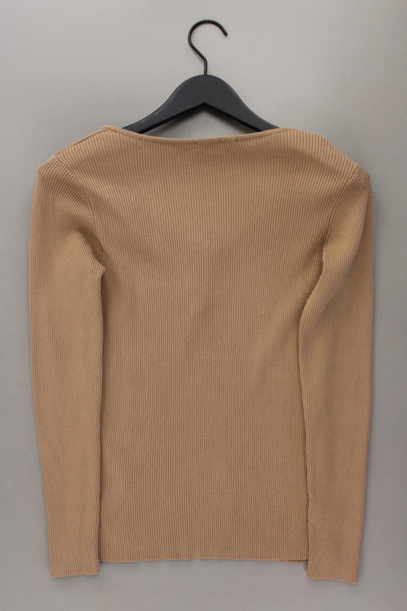 Morgan Shirt mit V-Ausschnitt Gr. XL Langarm braun aus Viskose