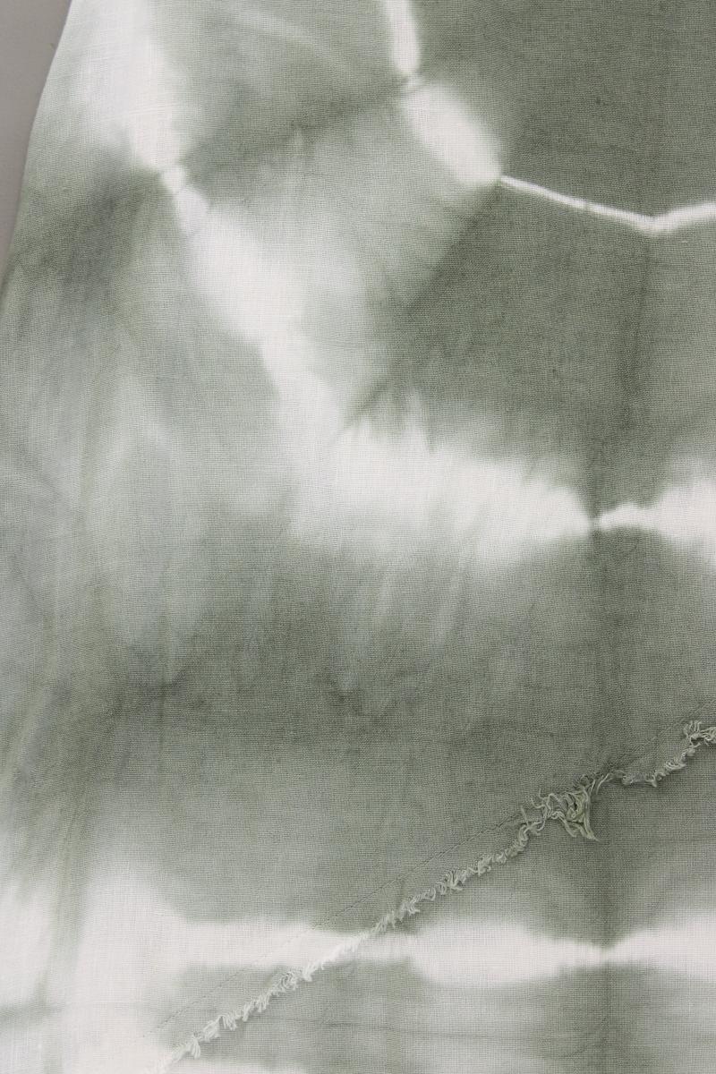 Batikkleid Gr. OneSize mit Batikmuster Ärmellos olivgrün aus Baumwolle