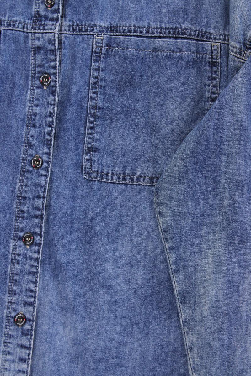 Street One Jeansbluse Gr. 48 Langarm blau