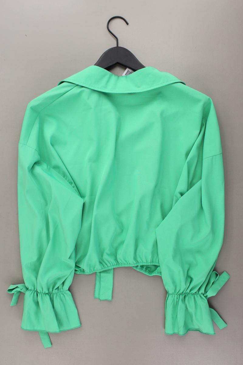 Shein Crop Bluse Gr. XXL neuwertig Langarm grün aus Polyester