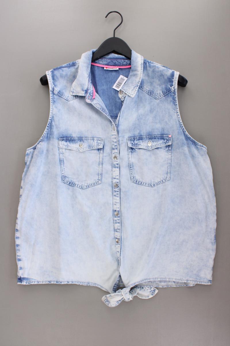 Street One Ärmellose Bluse Gr. 46 blau