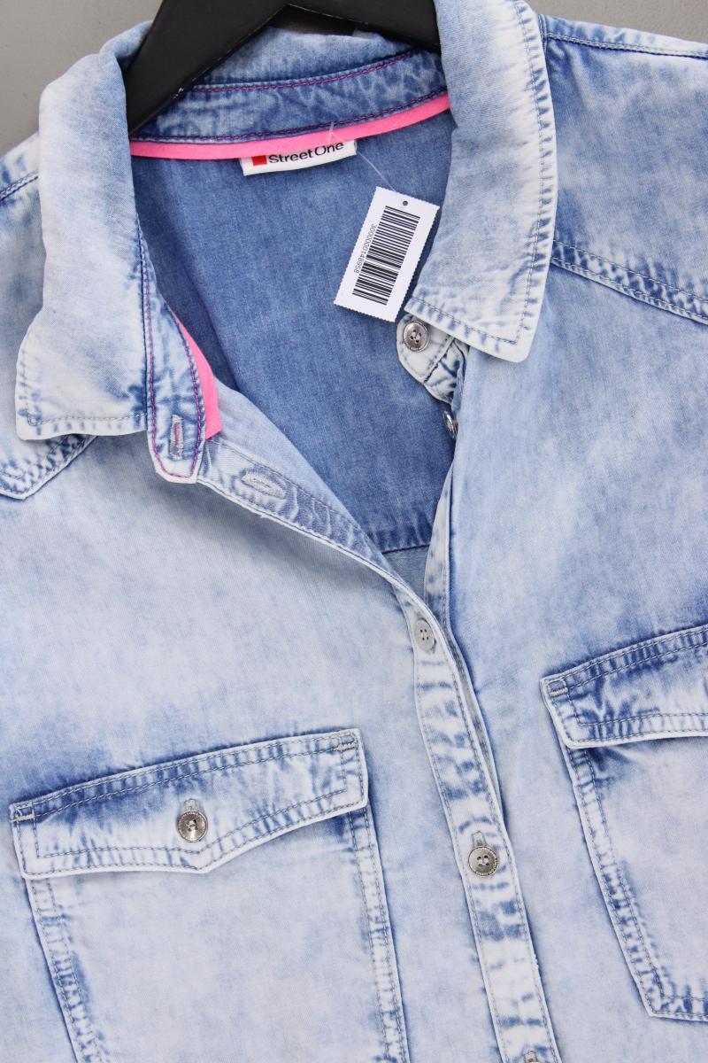 Street One Ärmellose Bluse Gr. 46 blau