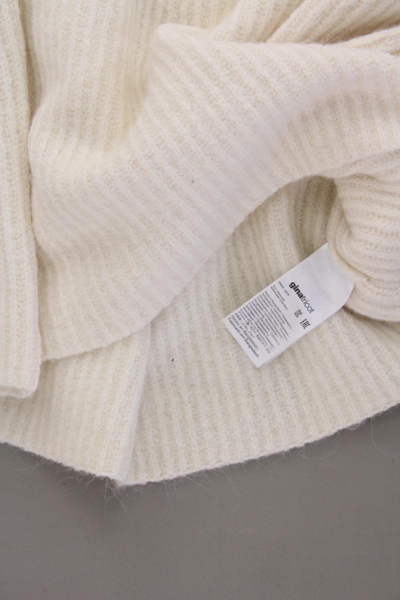 ginatricot Pullover mit Wolle Gr. M creme aus Polyacryl