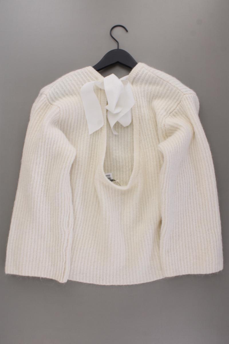 ginatricot Pullover mit Wolle Gr. M creme aus Polyacryl