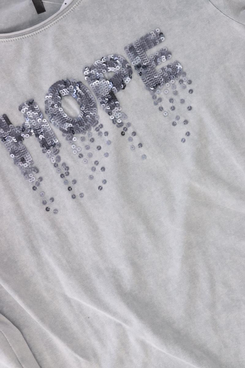 Key Largo Longsleeve-Shirt Gr. M Langarm mit Pailletten blau aus Baumwolle