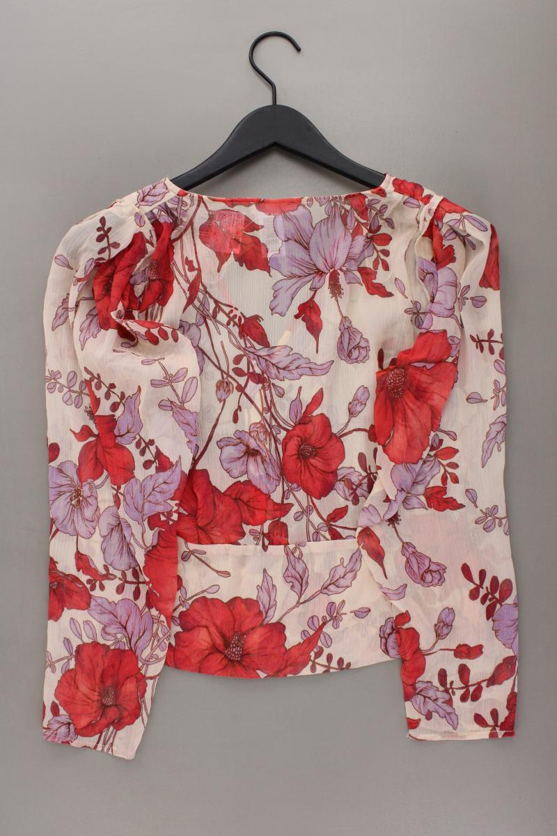 Mango Langarmbluse Gr. XL mit Blumenmuster neu mit Etikett rosa aus Polyester