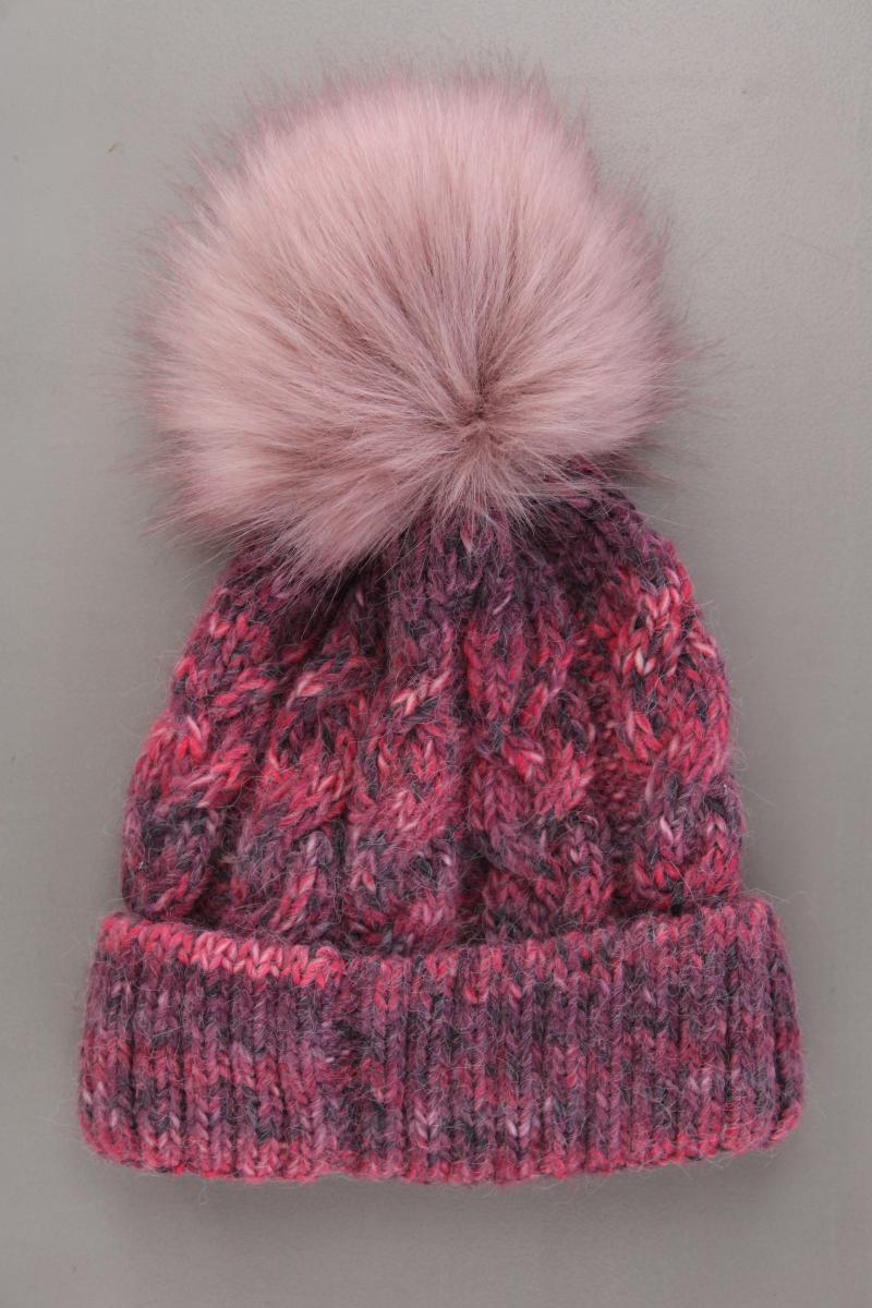 Mütze mit Wolle pink