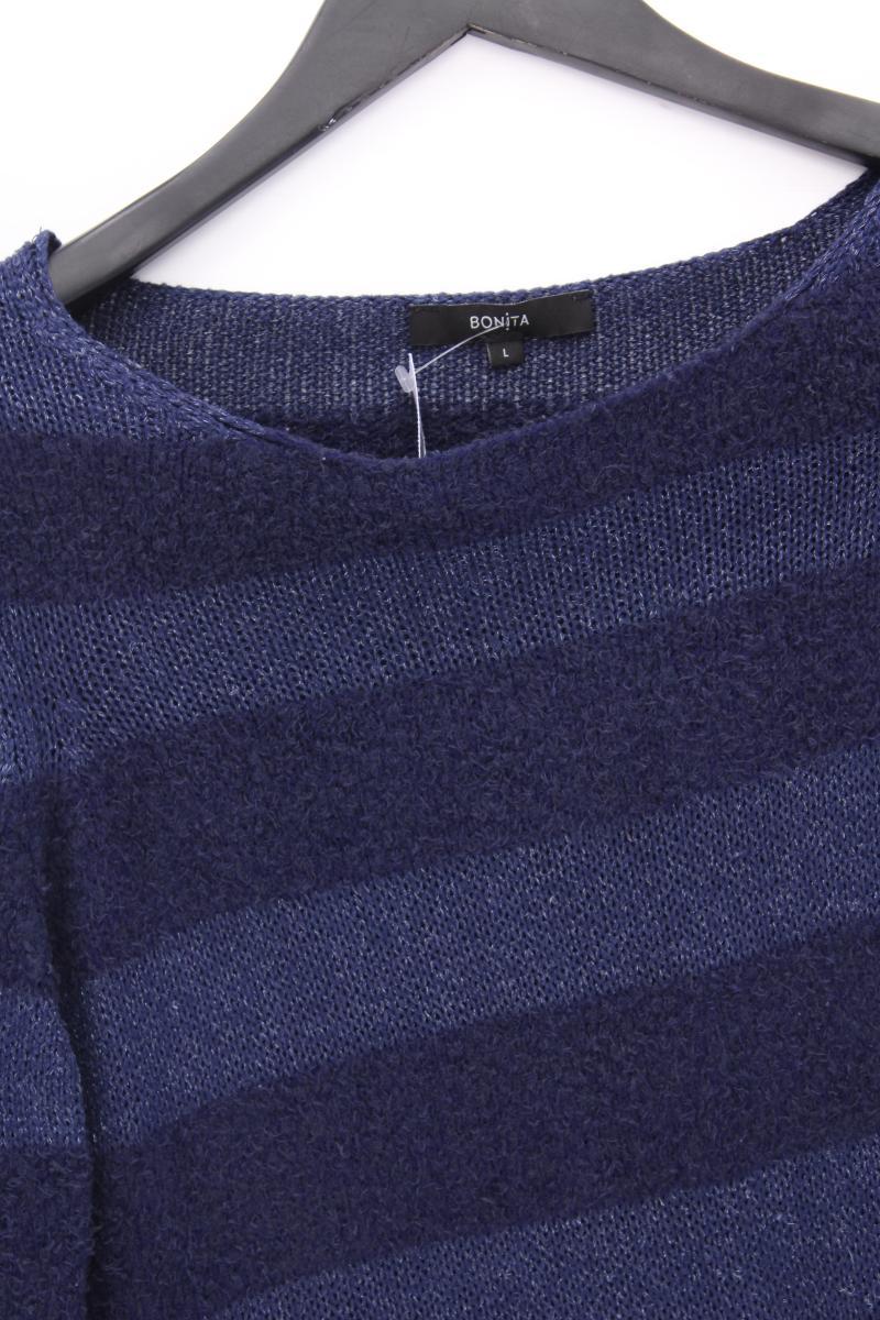 Bonita Feinstrickpullover Gr. L blau aus Viskose