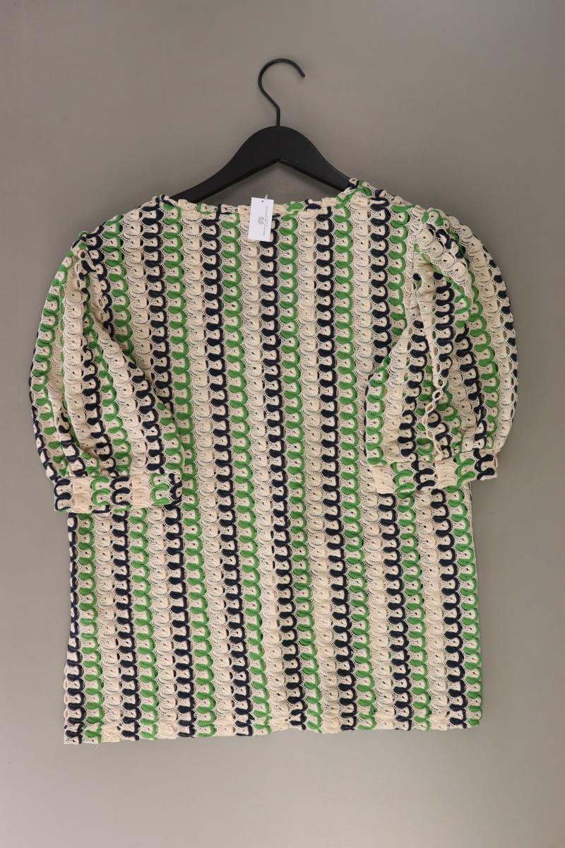 Geisha Häkelshirt Gr. 42 Kurzarm grün aus Polyester