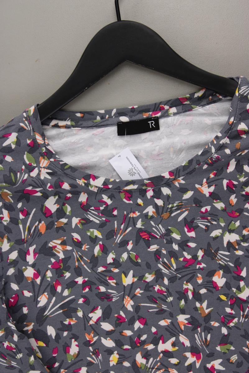 Rabe Printshirt Gr. 40 mit Blumenmuster 3/4 Ärmel mehrfarbig aus Viskose