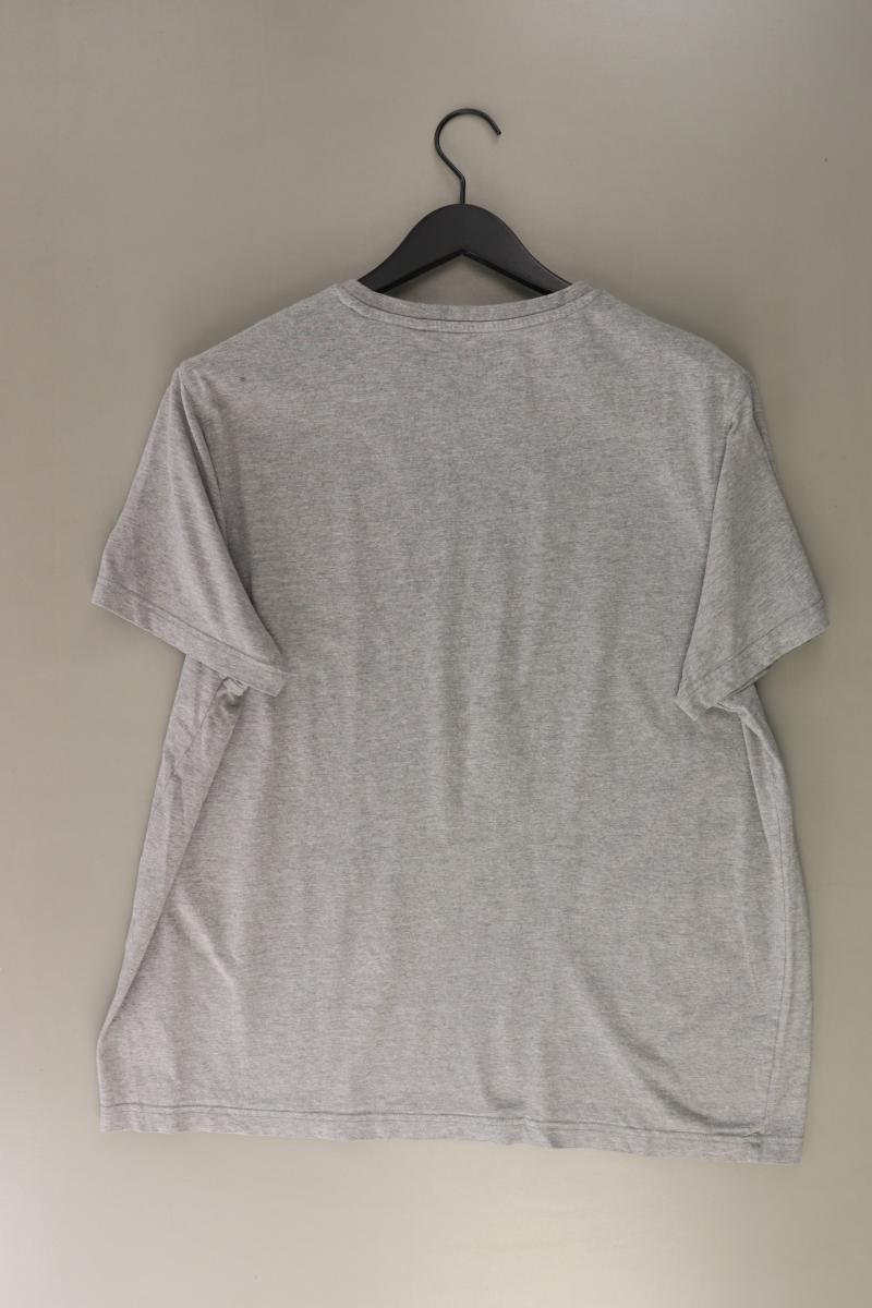 Engelbert + Strauss T-Shirt für Herren Gr. XL Kurzarm grau aus Baumwolle