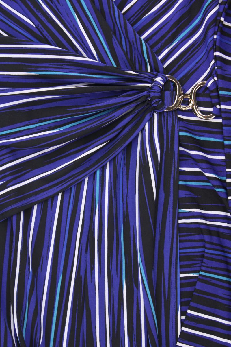 Thalia Sodi Kleid Gr. M gestreift 3/4 Ärmel blau aus Polyester