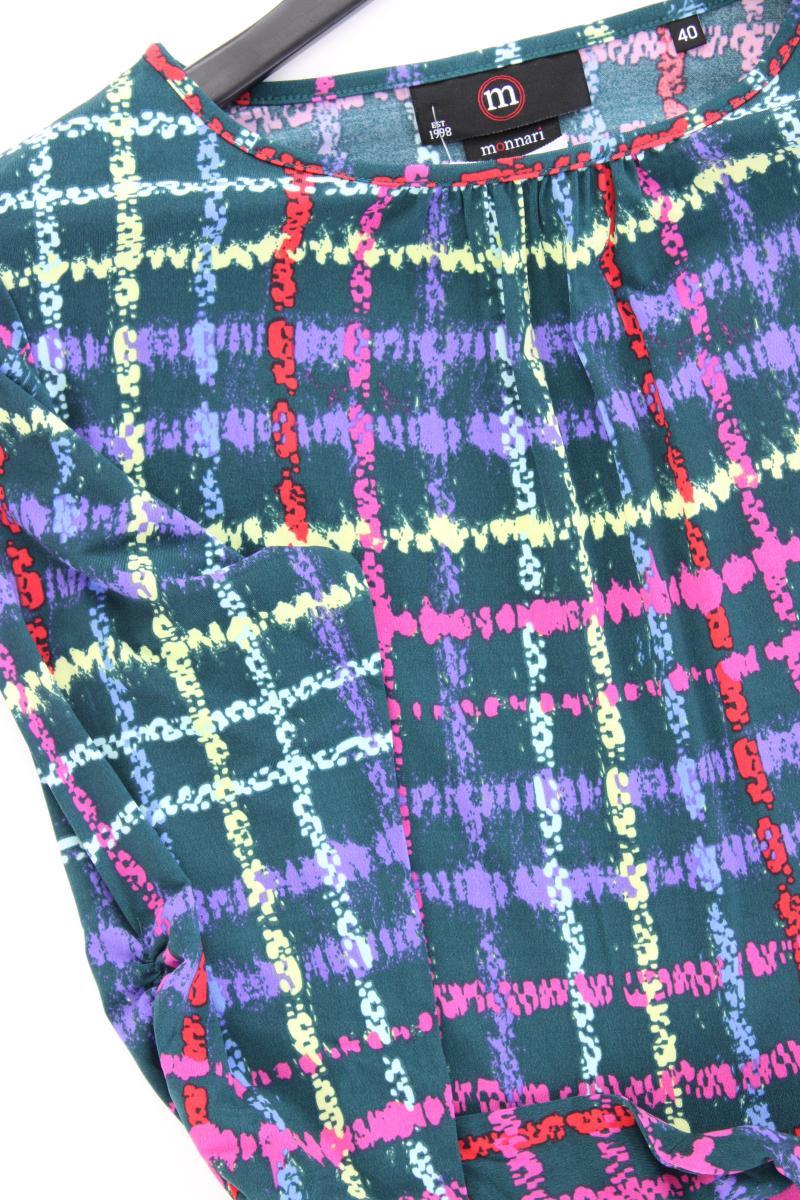 Monnari Maxikleid Gr. 40 mit Gürtel 3/4 Ärmel mehrfarbig aus Polyester