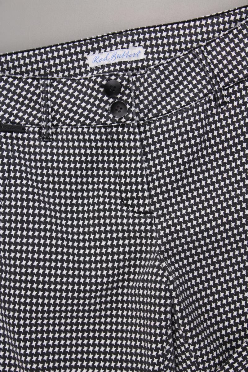 Red Button Hose Gr. 38 geometrisches Muster grau