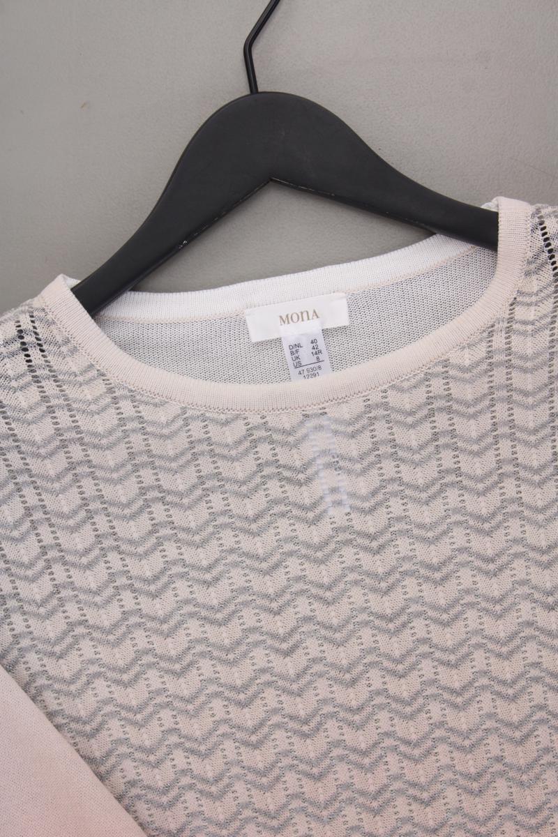 Mona Feinstrickpullover Gr. 40 neuwertig rosa aus Polyester
