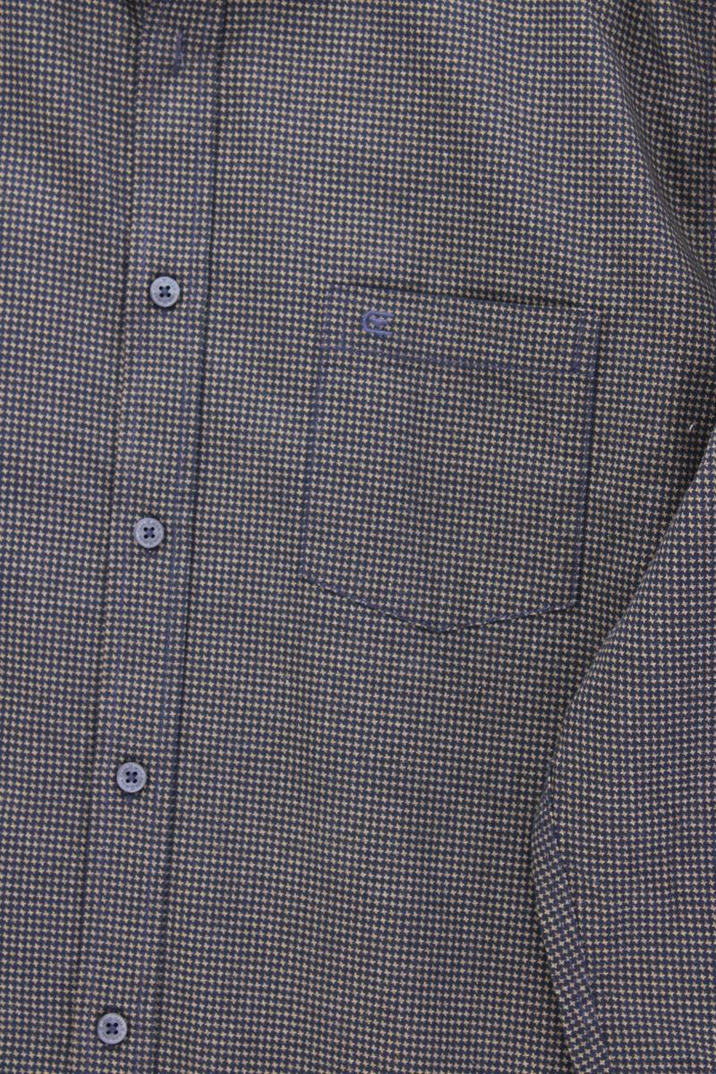 Casa Moda Langarmhemd für Herren Gr. Hemdgröße 45/46 blau aus Baumwolle