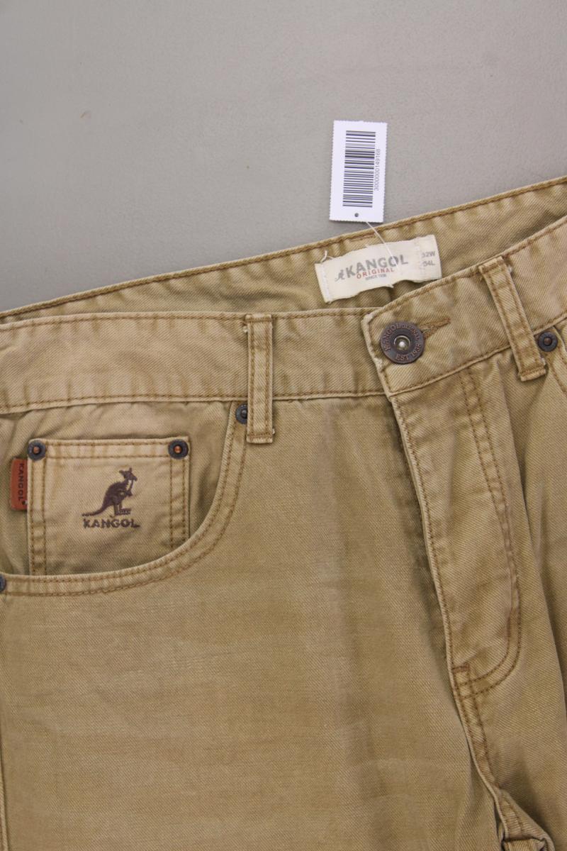 Kangol Hose für Herren Gr. W32/L34 braun aus Baumwolle