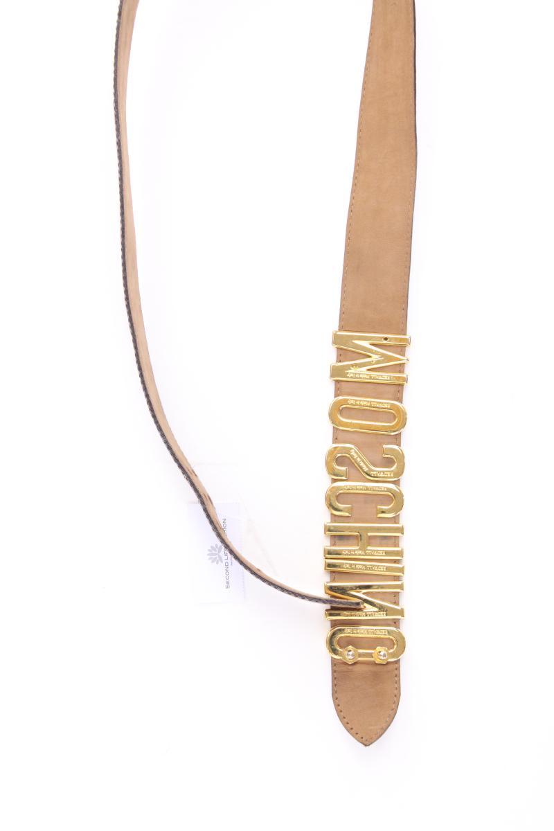 Moschino Taillengürtel Gr. 46cm braun aus Leder
