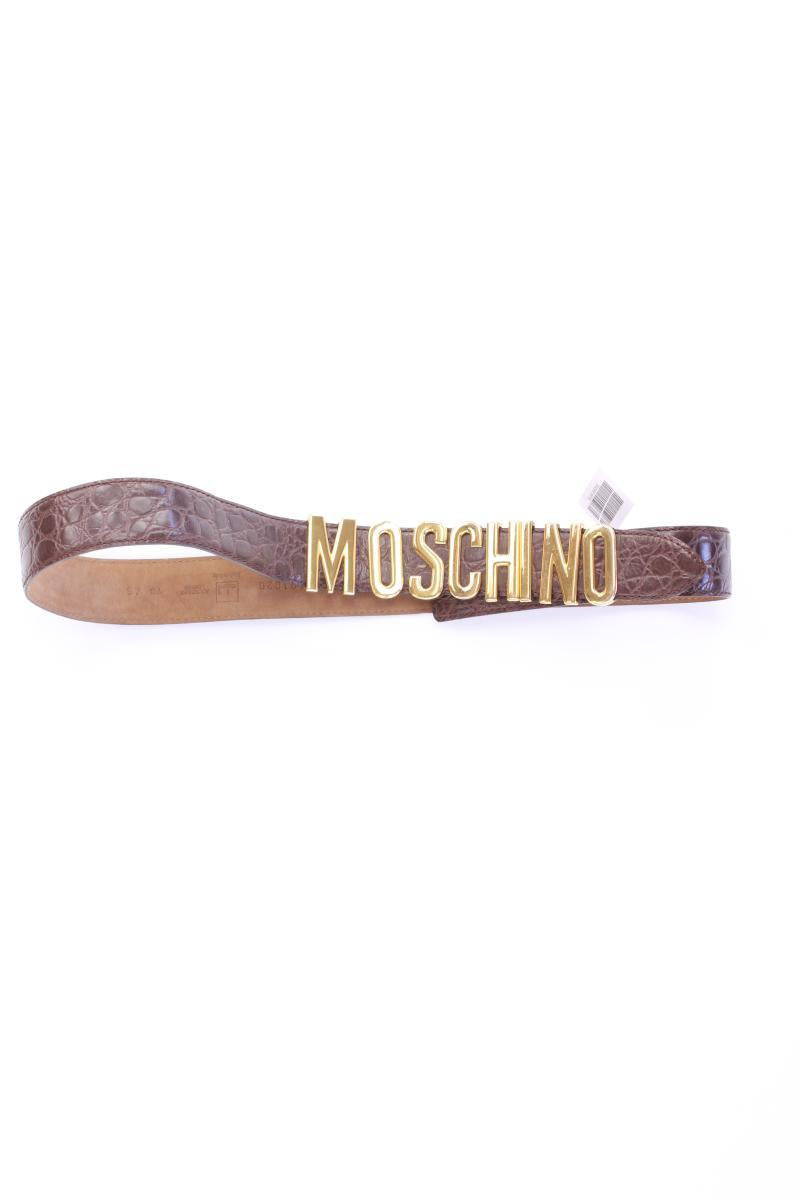 Moschino Taillengürtel Gr. 46cm braun aus Leder