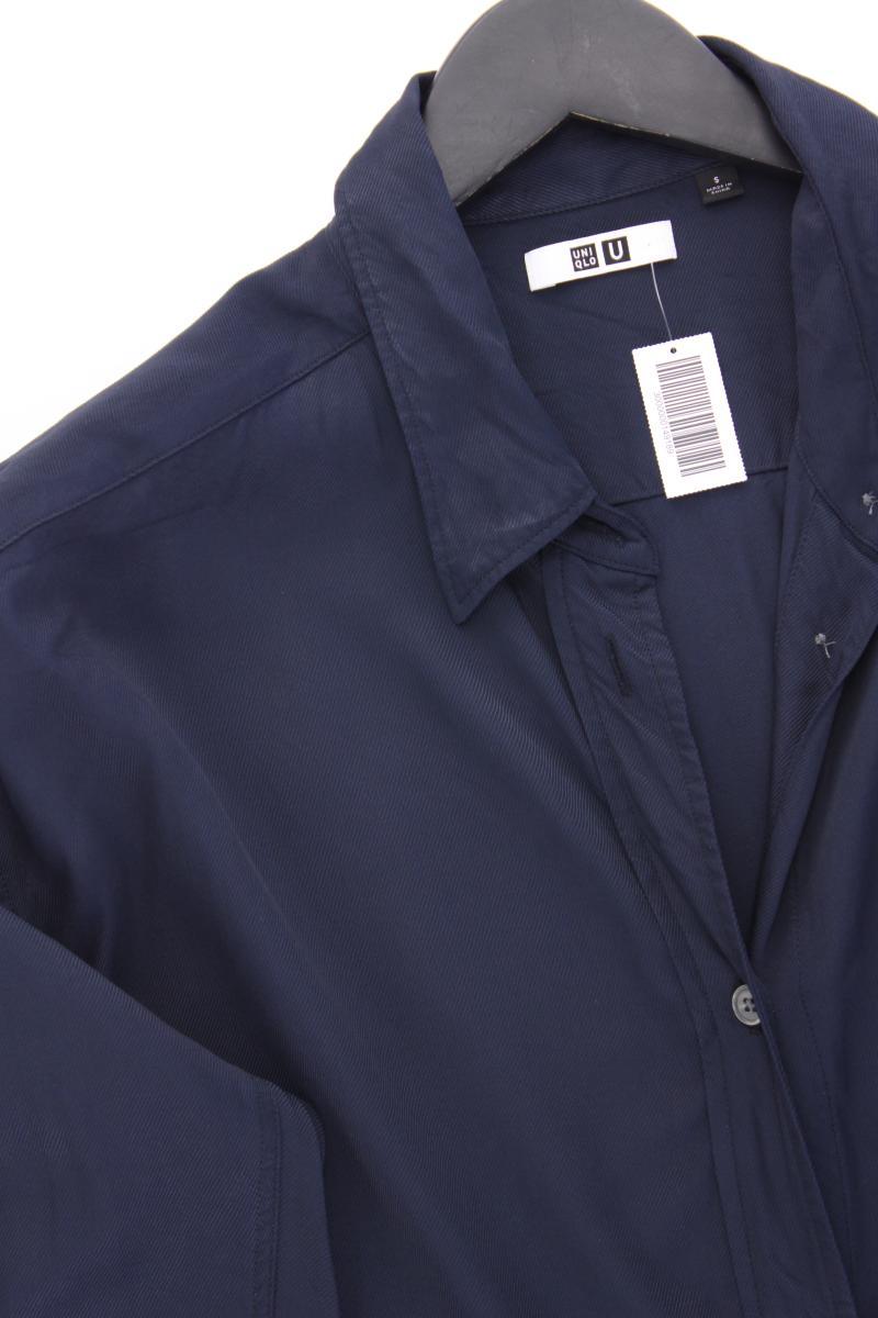 Uniqlo Midikleid Gr. S 3/4 Ärmel blau aus Viskose